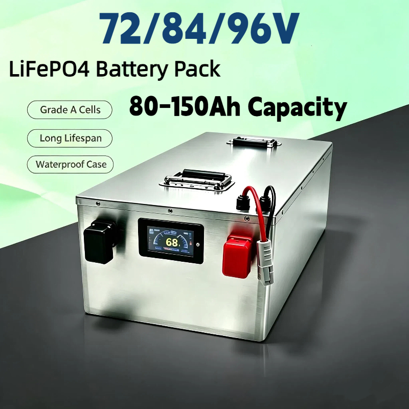 Lifepo4 72V 100Ah Battery Pack Ev - BMS付きLIFEPO4バッテリーパック 72V 84V 96V 80AH 100AH