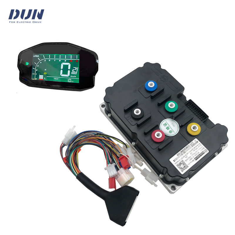 Fardriver Nd72850 Controller - FarDriverコントローラーND72850 BLDC正弦波、DKDスピードメーター付き、6-8KW電動バイクATVモペット用