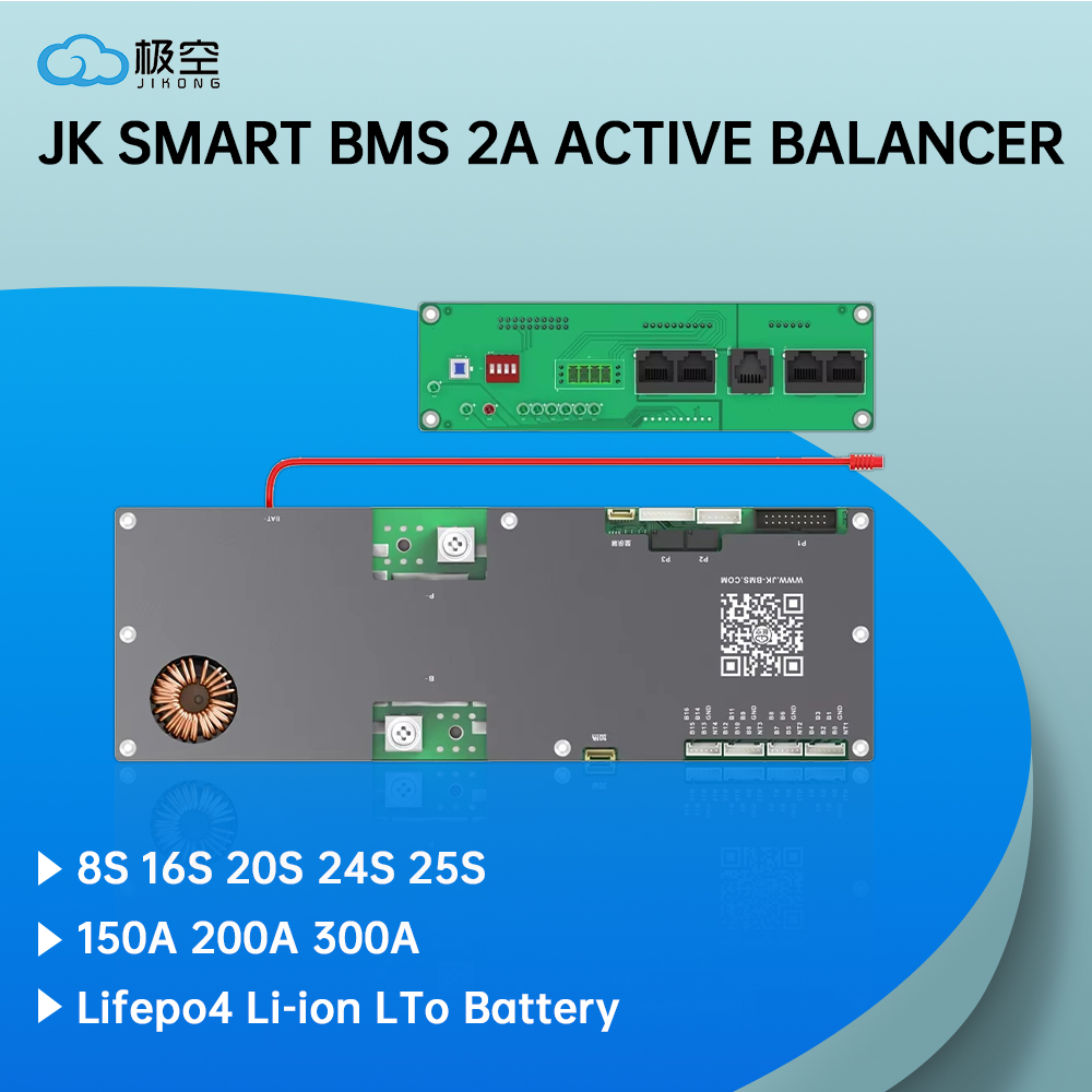 Smart Bms 24S 200A Bluetooth Lifepo4 - JK スマート BMS 2A アクティブバランサー 8S