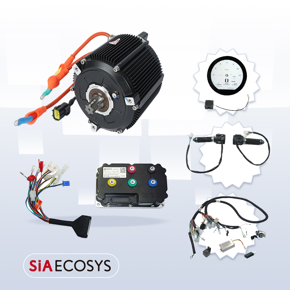 Mid Drive Motor Kit 72V 5000W - SiAECOSYS 5000W D133A-65 電動バイク用ミッドドライブモーターキット 72V PMSM高効率モーター