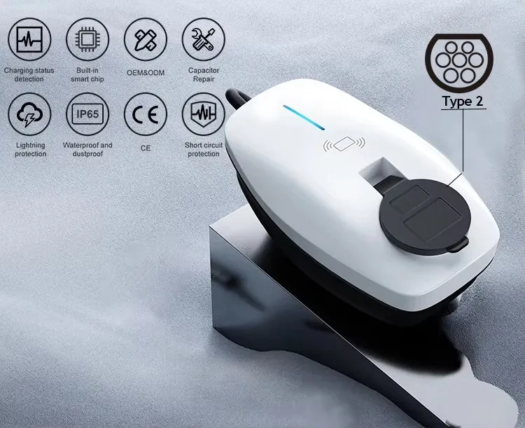 カスタム家庭用工場32A 22kw 3相レベル2 EV充電器 - Ev Charger Type 2 22Kw 32A 3 Phase のレビューと価格