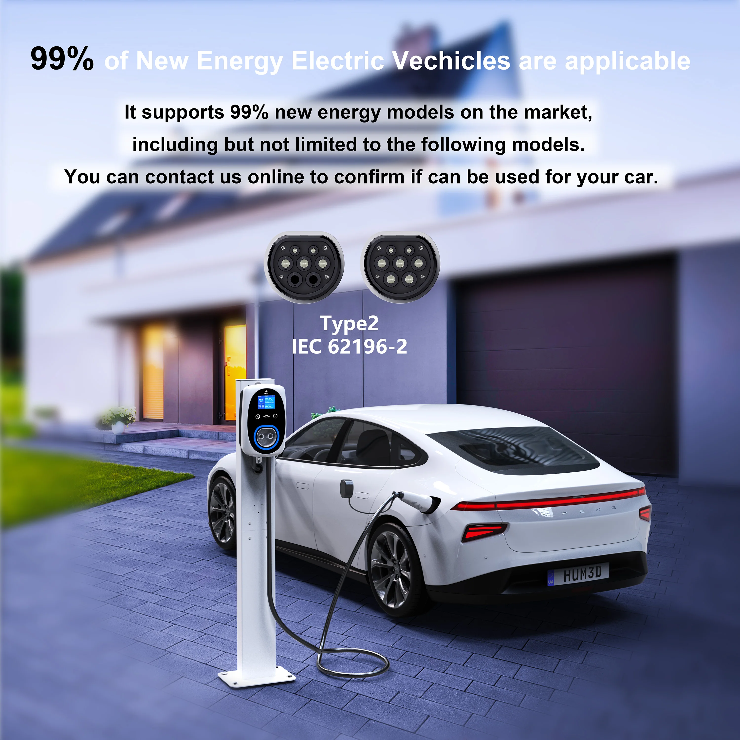 GWUYU EV充電器 32A 7.6KW EVSE ウォー - Ev Charger Type 2 22Kw 32A 3 Phase のレビューと価格